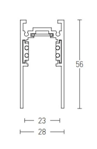 Flexible Magnetic LED Track Profile, Matt Black - Image 5