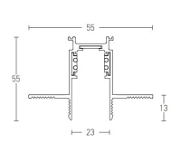 Circular Trimless Magnetic LED Track System, 48V, Matt Black - Image 3