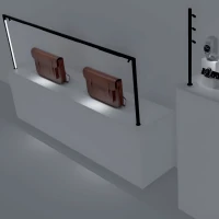 Mini paviršinis 48 V magnetinis bėgelis, 120 cm, matinė juoda - Nuotrauka 4