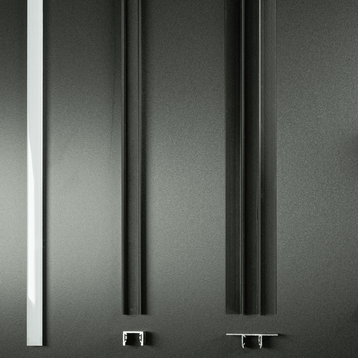 Magnetic LED Track Profile, Surface Mounted, Matt Black, 202 cm