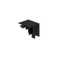 Magnetic Track Horizontal Corner Connector, Trimless, Black - Image 1