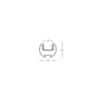 Suspended Magnetic Track 202 cm, 48V, Matt Black - Image 2