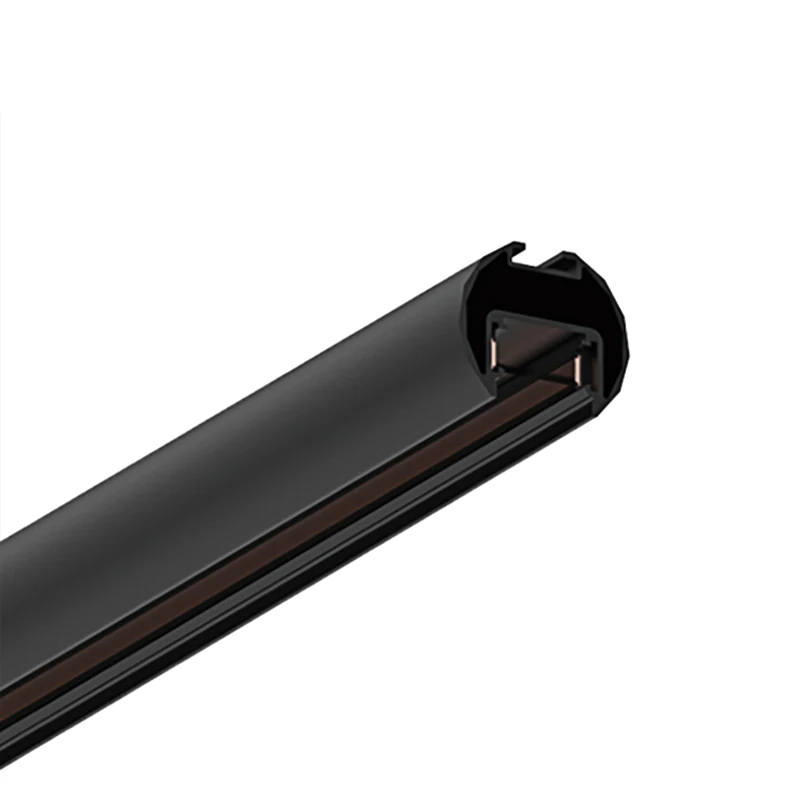 Suspended Magnetic Track 202 cm, 48V, Matt Black