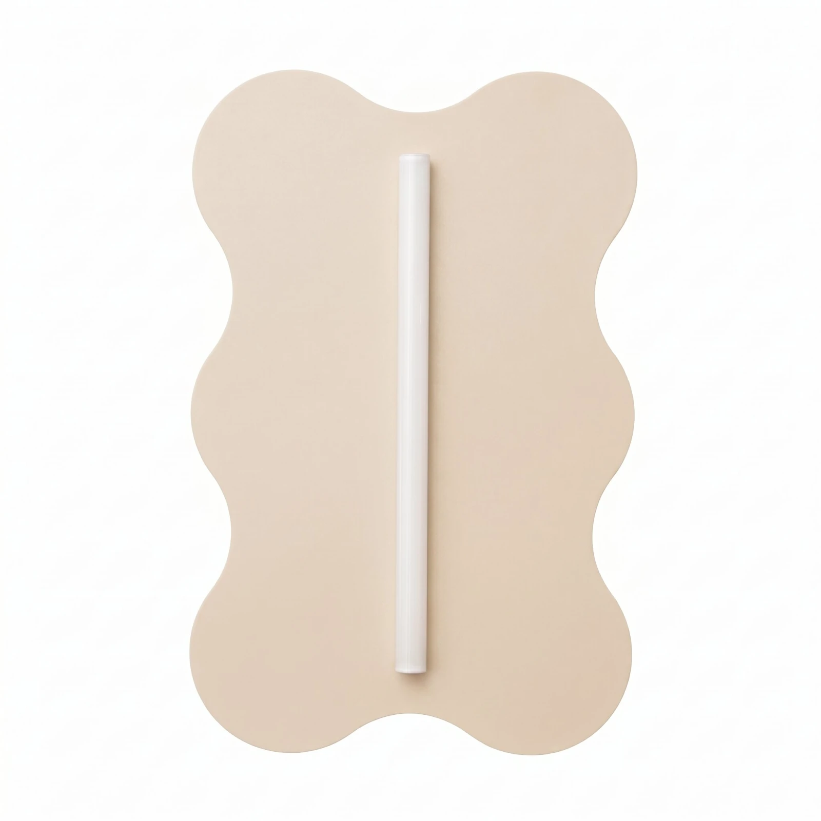 Sieninis šviestuvas 66 cm – banguota plokštė, terakota, S14d LED