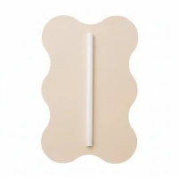 Sieninis šviestuvas 66 cm – banguota plokštė, terakota, S14d LED - Nuotrauka 2