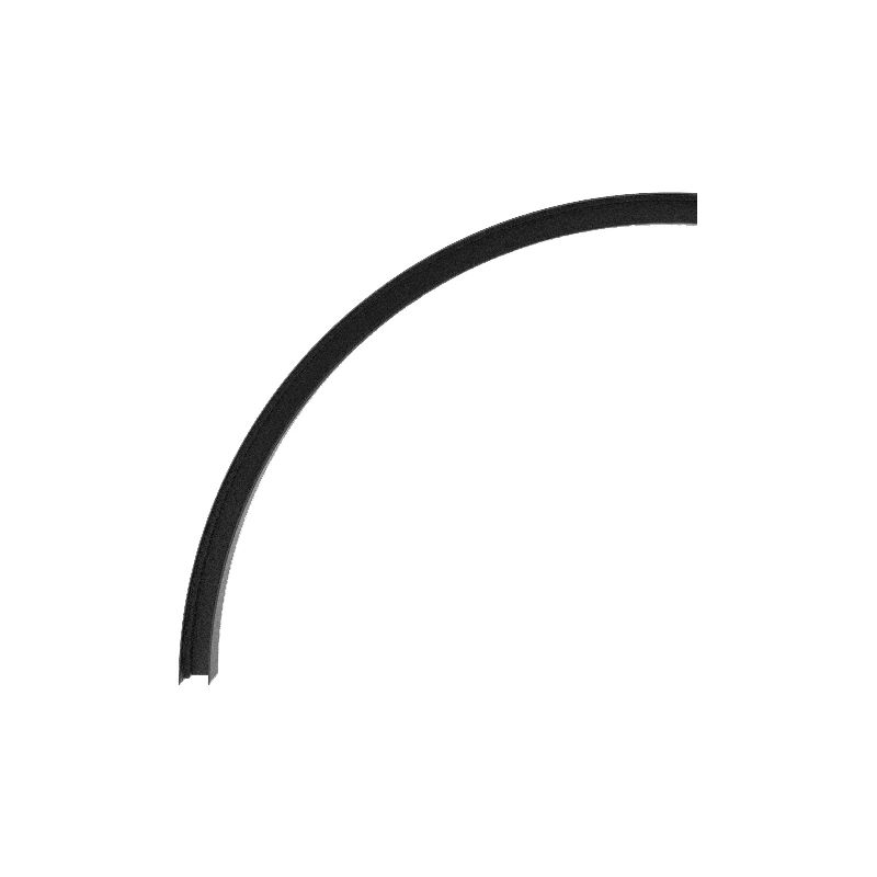 Curved Magnetic Track Segment, 48V, Matt Black