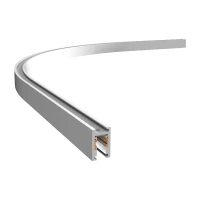 Magnetic LED Track Profile 90° Corner R300 with 150mm Ends, White Matt