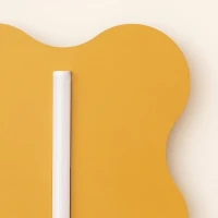 Wall lamp 43x66 cm – wavy shape, yellow, S14d - Image 6