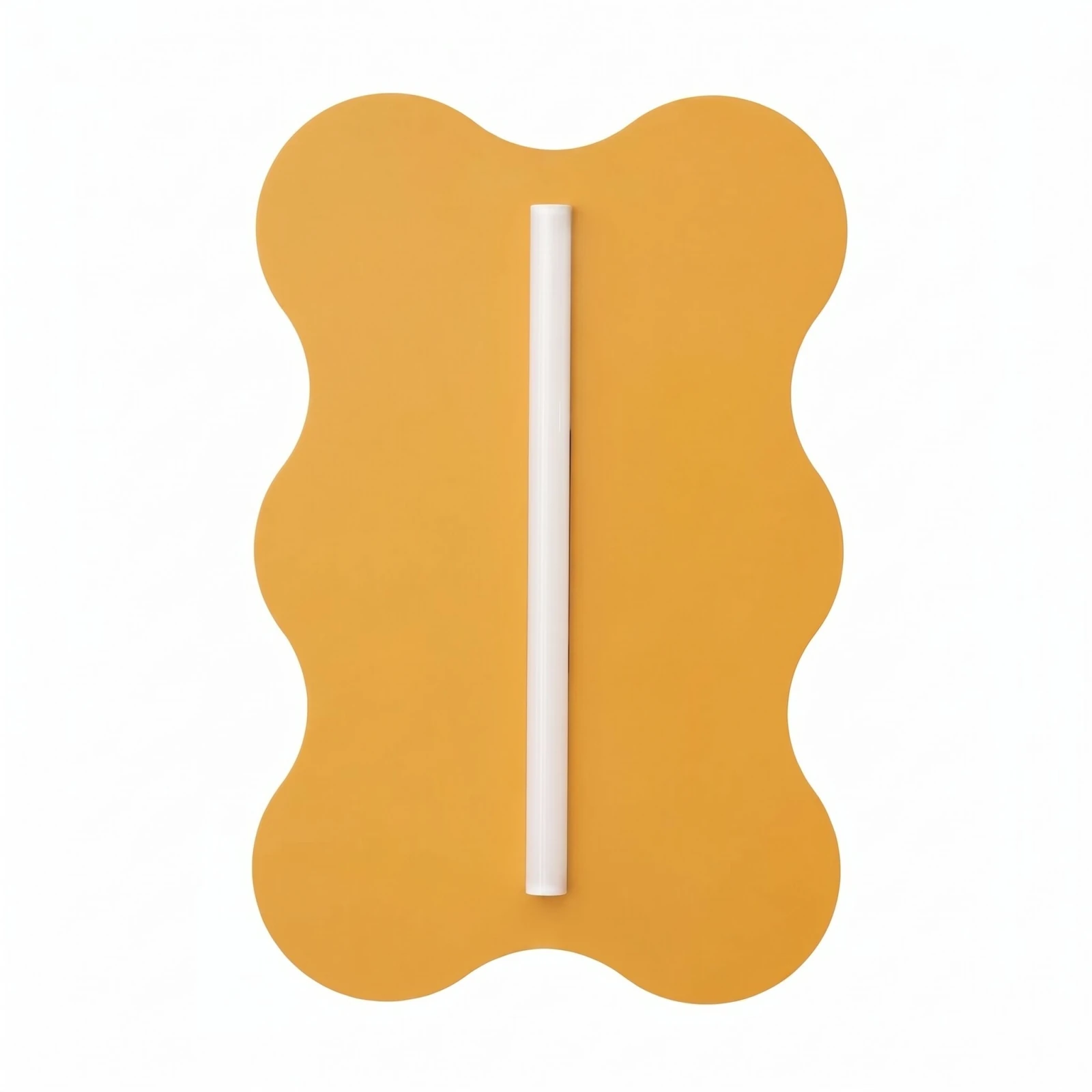 Wall lamp 43x66 cm – wavy shape, yellow, S14d