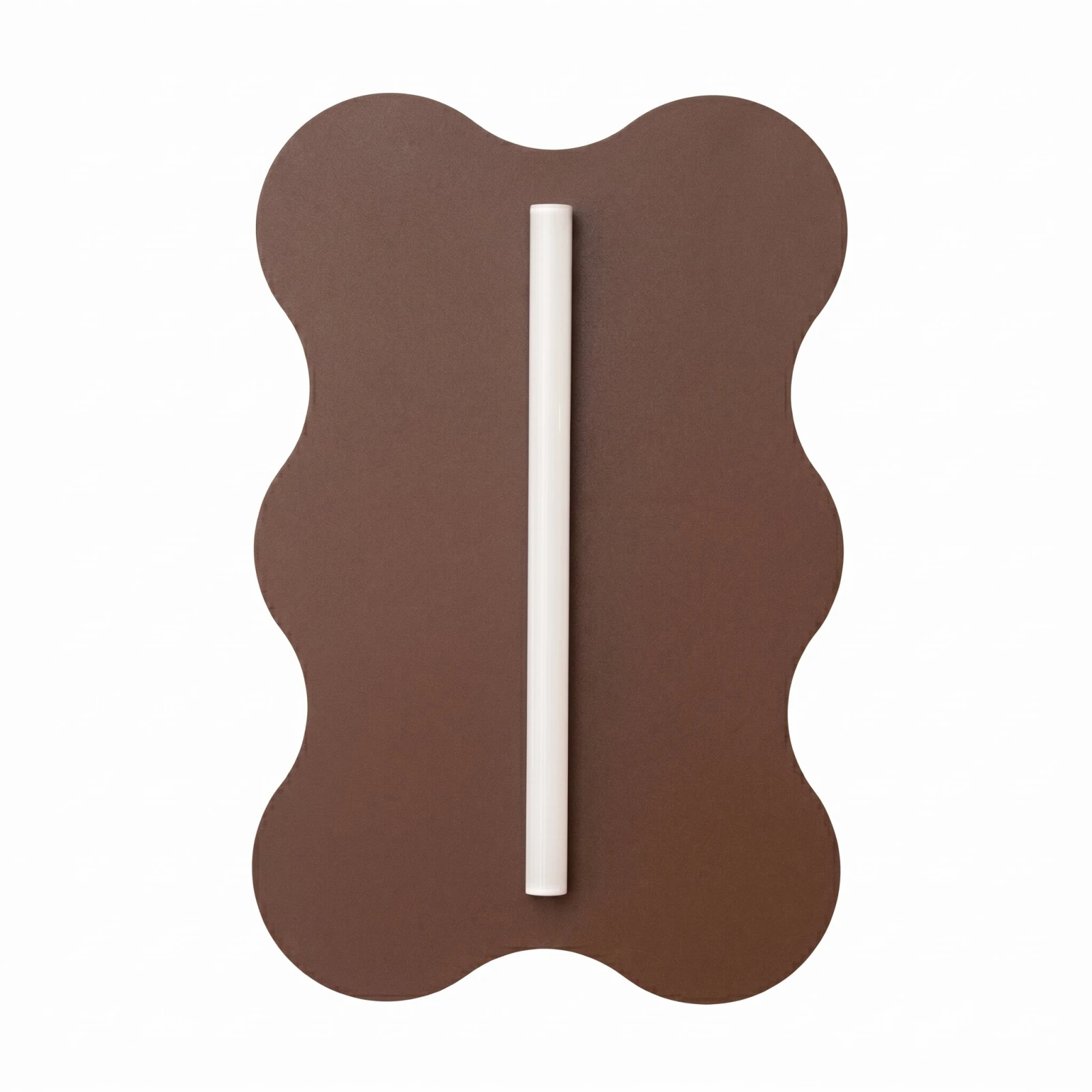 Wall lamp 66 cm – wavy, brown, S14d LED