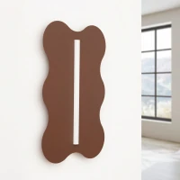 Wall lamp 66 cm – wavy, brown, S14d LED - Image 3
