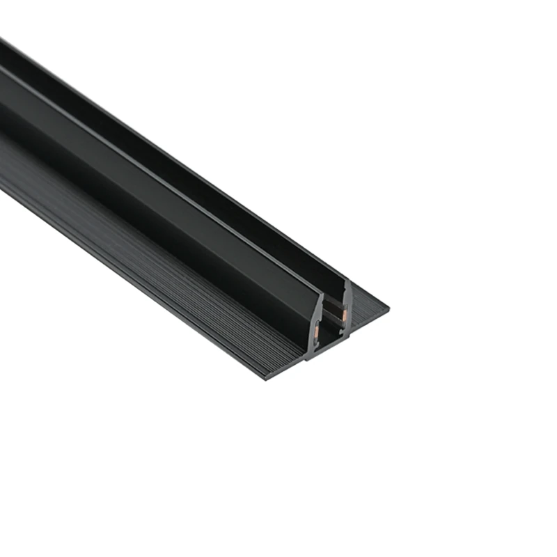 Black Matt 5mm Trimless Magnetic Track Profile