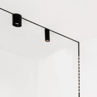 Black Matt 5mm Trimless Magnetic Track Profile - Image 2