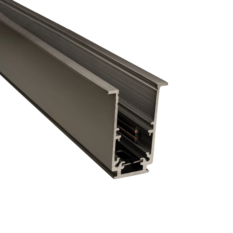 Recessed Magnetic Track Profile 48V, Black