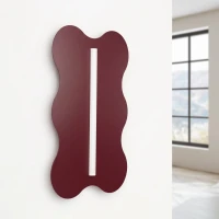 Sieninis šviestuvas 66 cm – banguotas bordo korpusas, S14d LED - Nuotrauka 3