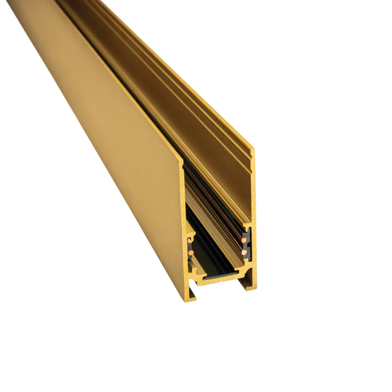 Magnetic Track 205 cm, Surface/Pendant, Golden Brass