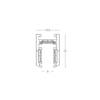 Surface-Mounted Magnetic Track, Sandy Black (25228) - Image 3