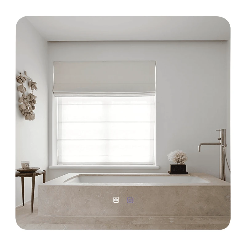 LED Mirror with Back Lighting 70×70 cm, Frameless, Anti-Fog