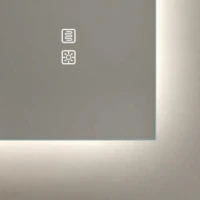 LED veidrodis 60×80 cm – stačiakampis, be rėmo, su antirasojimo funkcija - Image 2