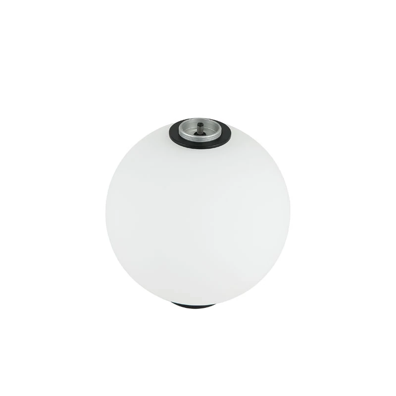 Modular Pendant Light Opal Glass Diffuser, Black Matt