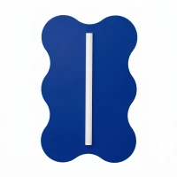 Wall lamp 66 cm – wavy, ultramarine, S14d LED - Image 2