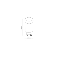 G9 LED bulb 3W – lens, transparent, 4000K light - Image 2