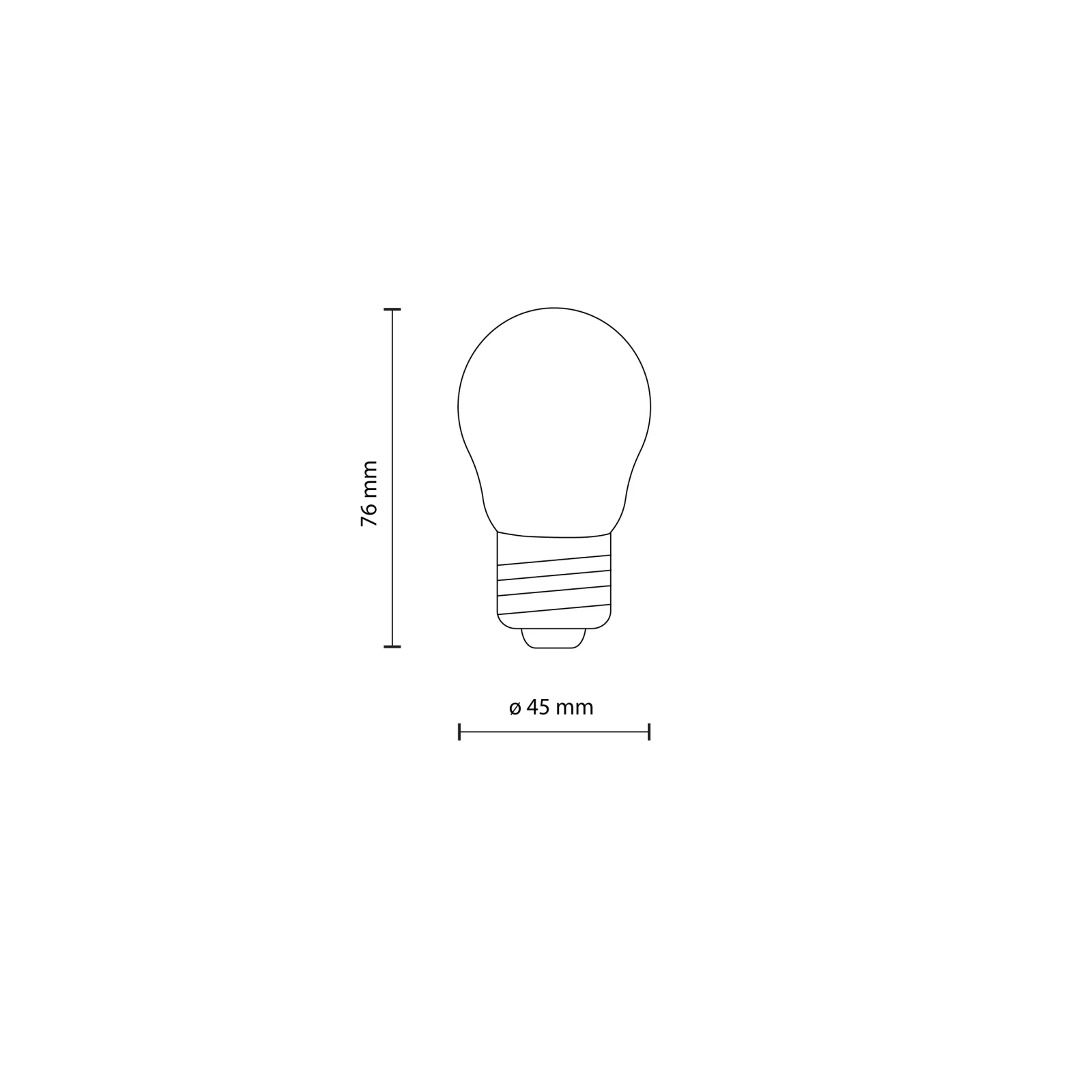 E27 LED bulb 6 W – clear, warm light, dimmable