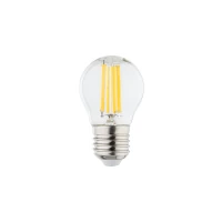 E27 LED lemputė 6 W, skaidri, 3000 K, reguliuojama