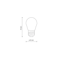 E27 LED bulb 6 W – clear, warm light, dimmable - Image 2