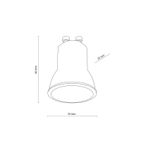 GU10 MINI MR11 LED bulb 3 W – white, 3000 K - Image 3