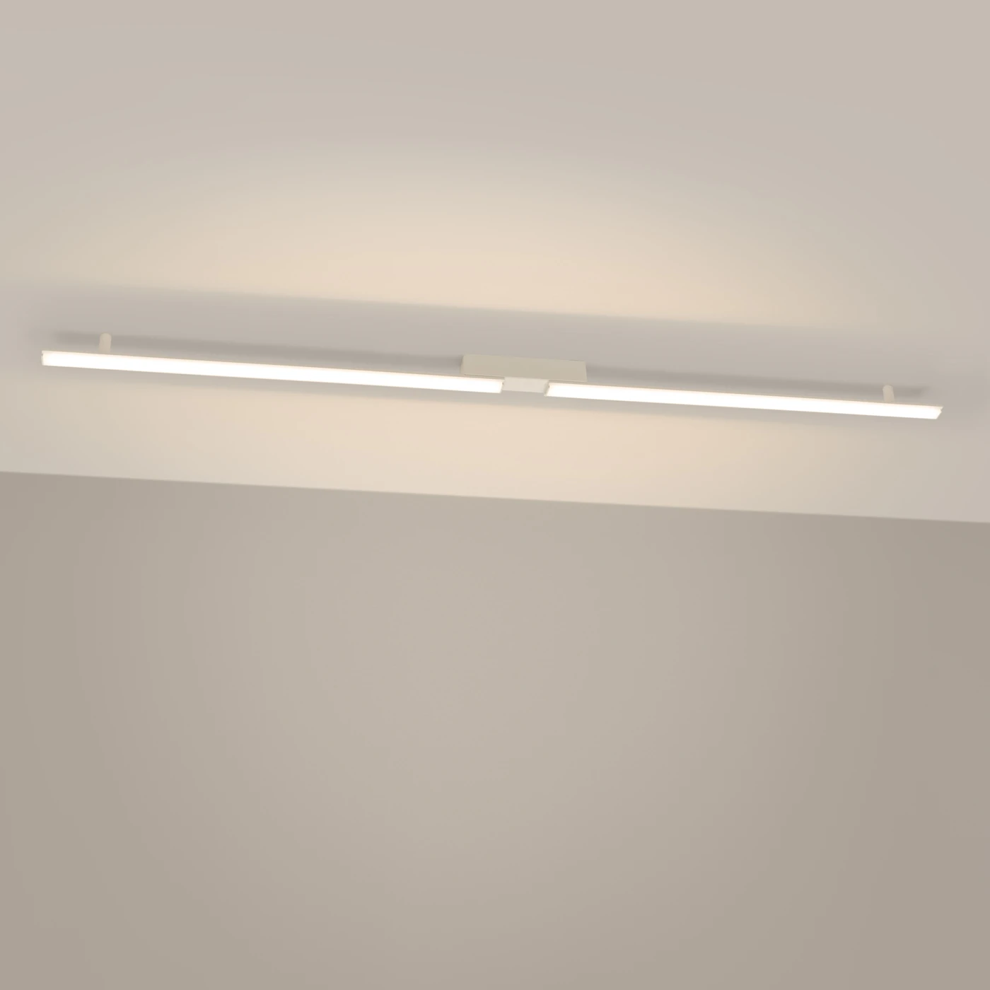 Ceiling LED lamp 181 cm – linear, beige, warm light