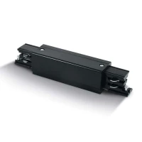 3-phase track live connector (straight feed), black - Image 2