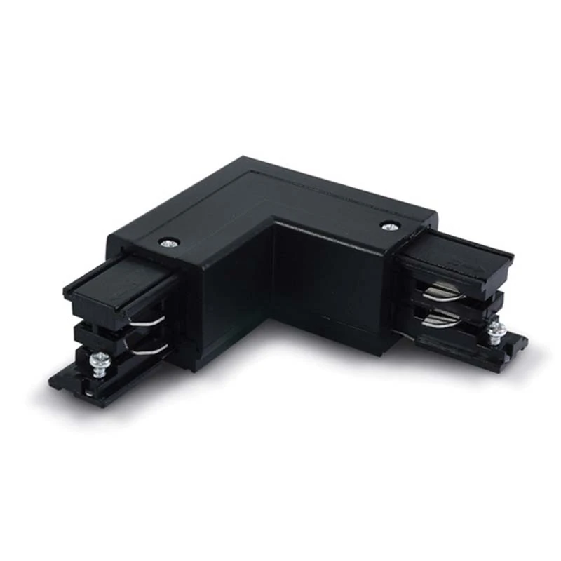 3-phase track corner connector, right, black