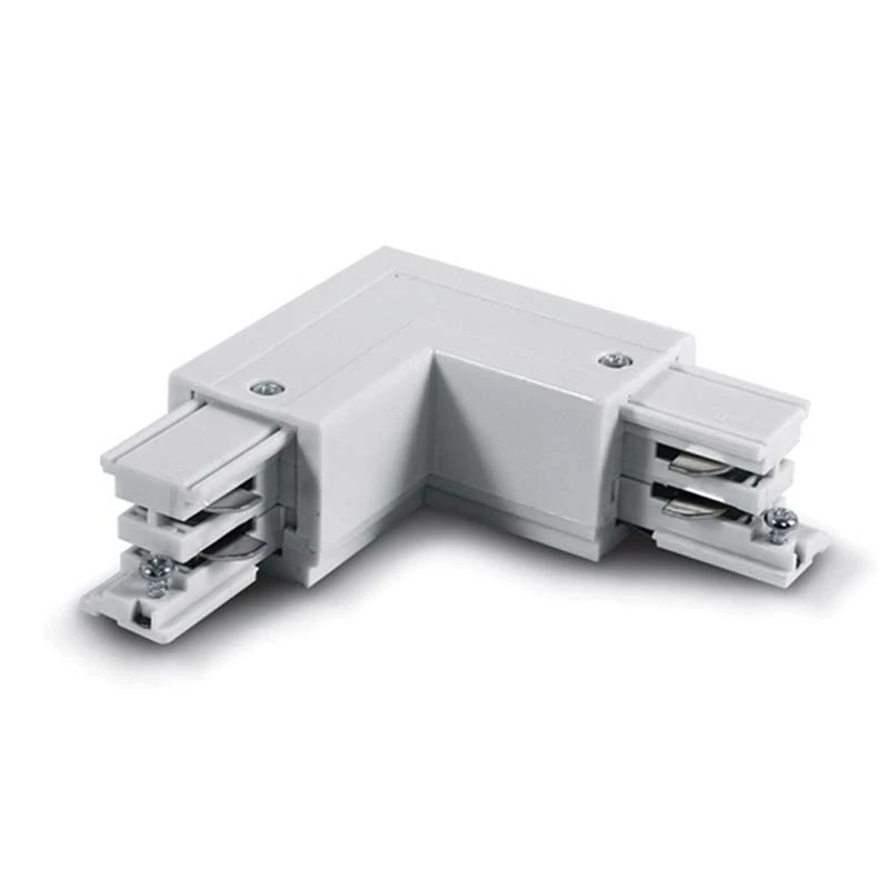 3-phase track corner connector, left, white