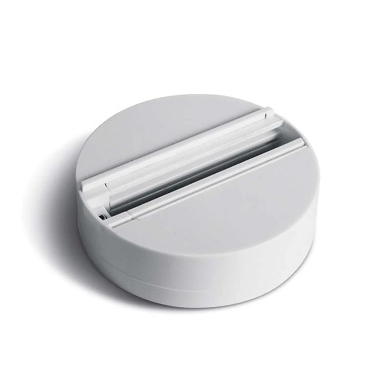 3-phase track surface mount base, white