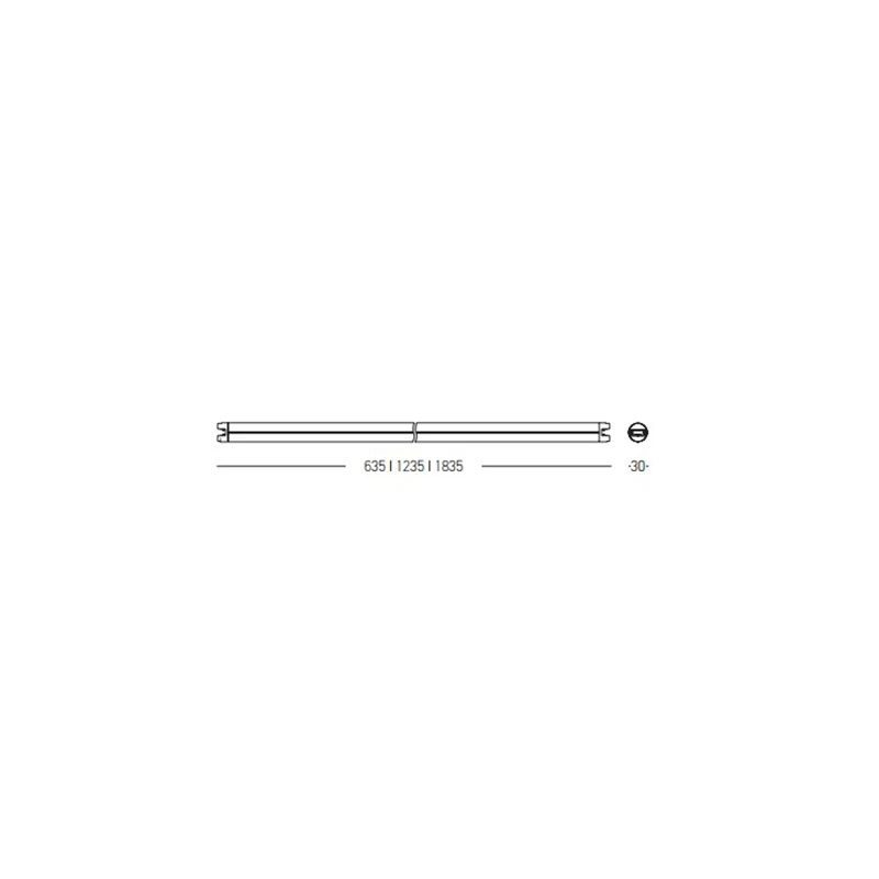 48 V Space Frame magnetic track, pendant, matt black, 123.5 cm