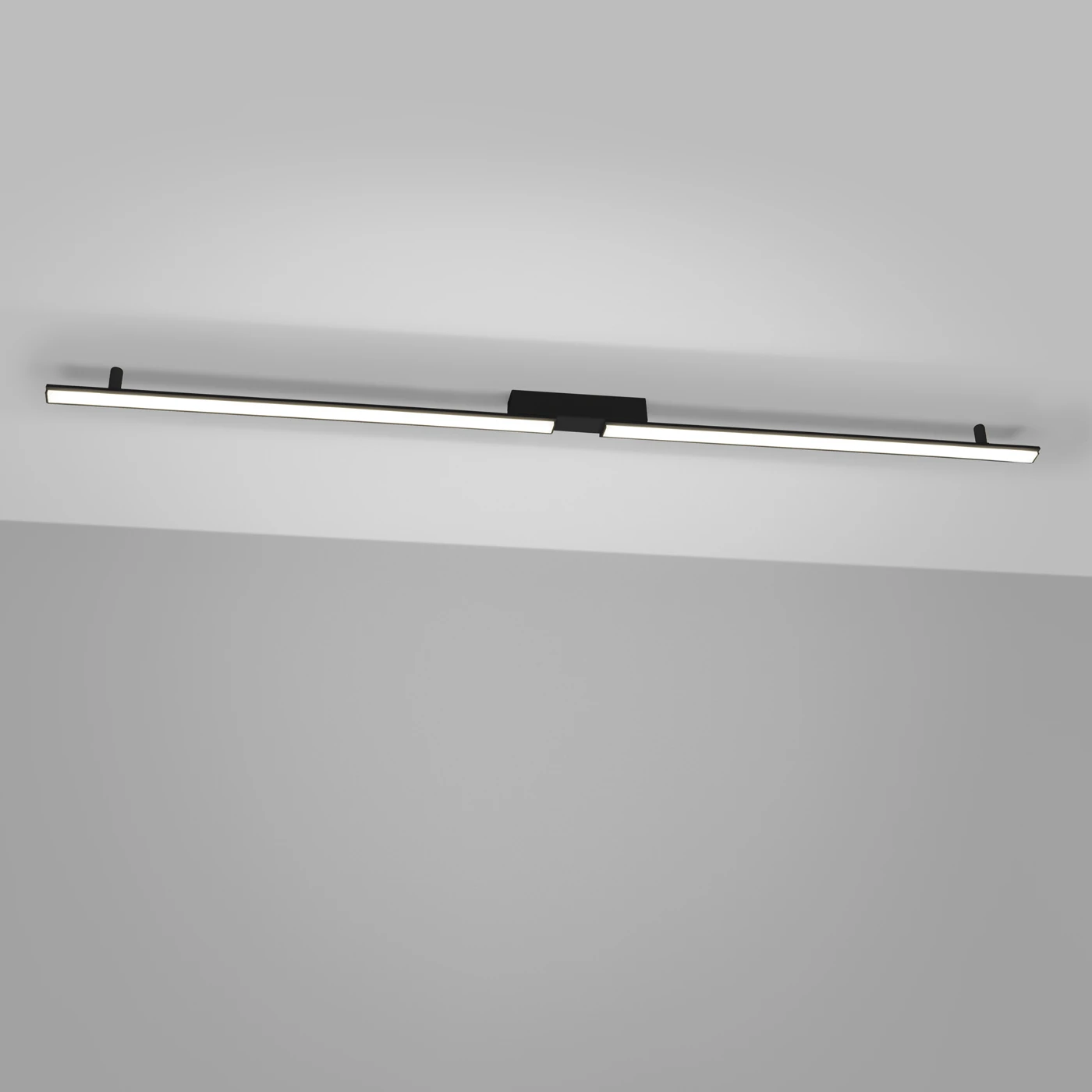 Lubinis LED šviestuvas 181 cm / 40W – linijinis, juodas, CRI98