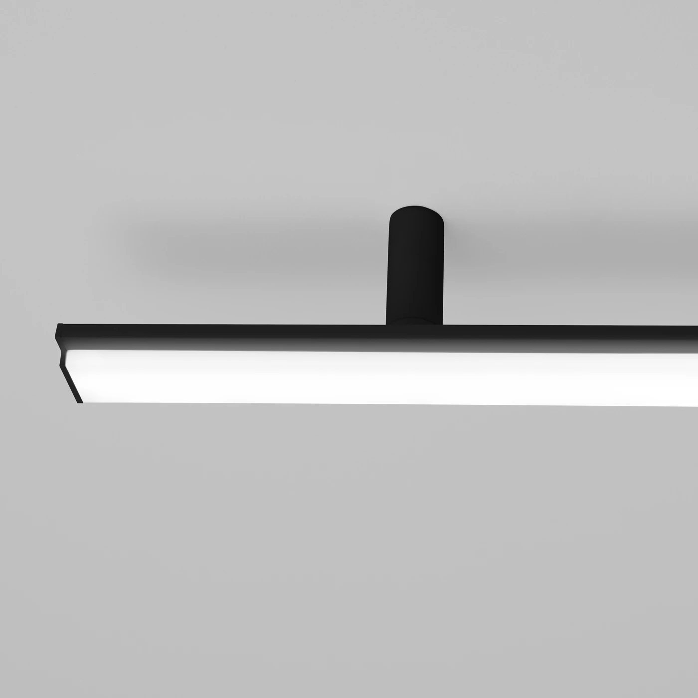 Lubinis LED šviestuvas 181 cm / 40W – linijinis, juodas, CRI98