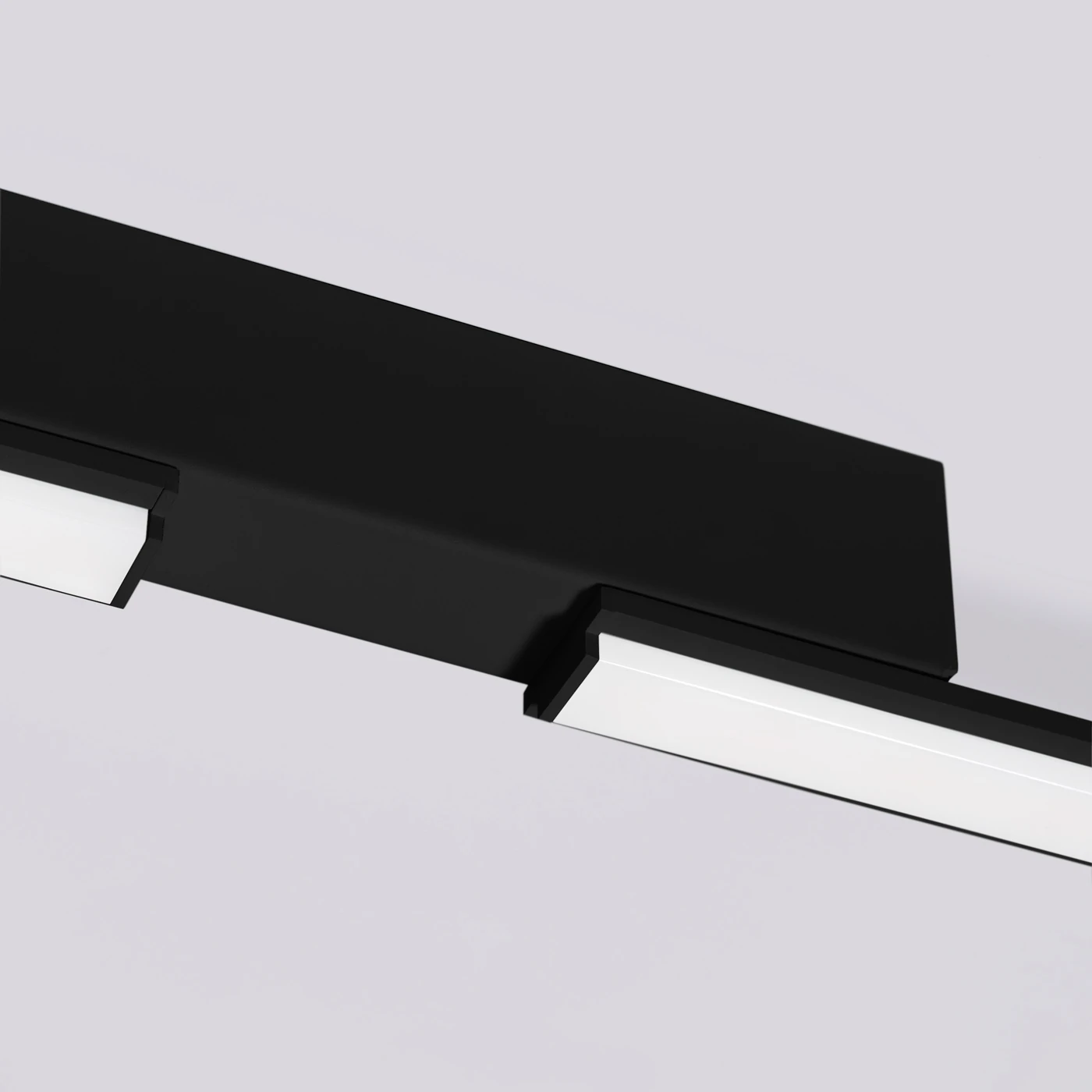 Lubinis LED šviestuvas 181 cm / 40W – linijinis, juodas, CRI98