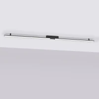 Lubinis LED šviestuvas 181 cm / 40W – linijinis, juodas, CRI98 - Nuotrauka 3