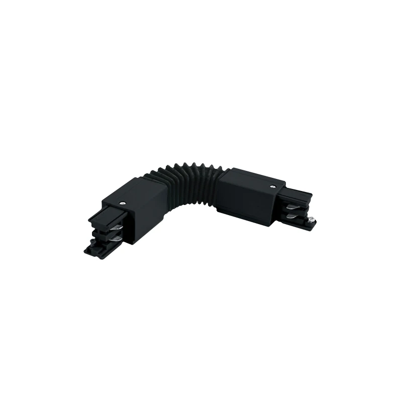 3-phase track flexible connector, black
