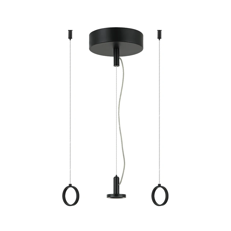 Plug & Play Suspension Kit with 20–32 W Driver (2–3 Opals), Black, 200 cm