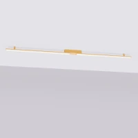 LED ceiling light 181 cm – linear, gold, warm light - Image 3