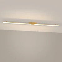 LED ceiling light 181 cm – linear, gold, warm light - Image 4