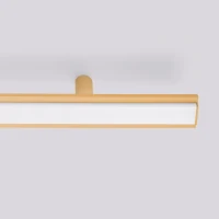 LED ceiling light 181 cm – linear, gold, warm light - Image 5