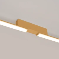 LED ceiling light 181 cm – linear, gold, warm light - Image 6