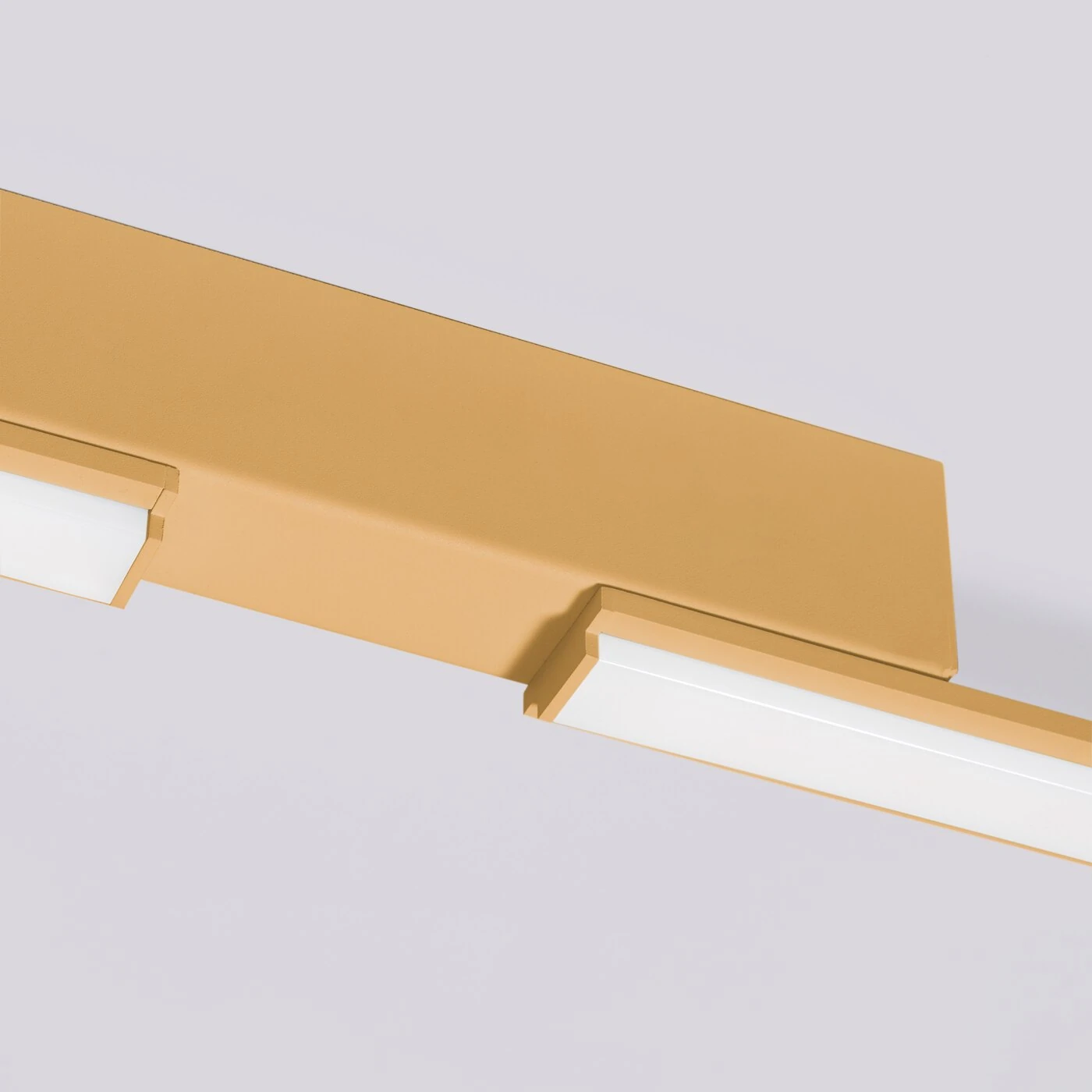 LED ceiling light 181 cm – linear, gold, warm light