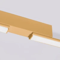 LED ceiling light 181 cm – linear, gold, warm light - Image 7