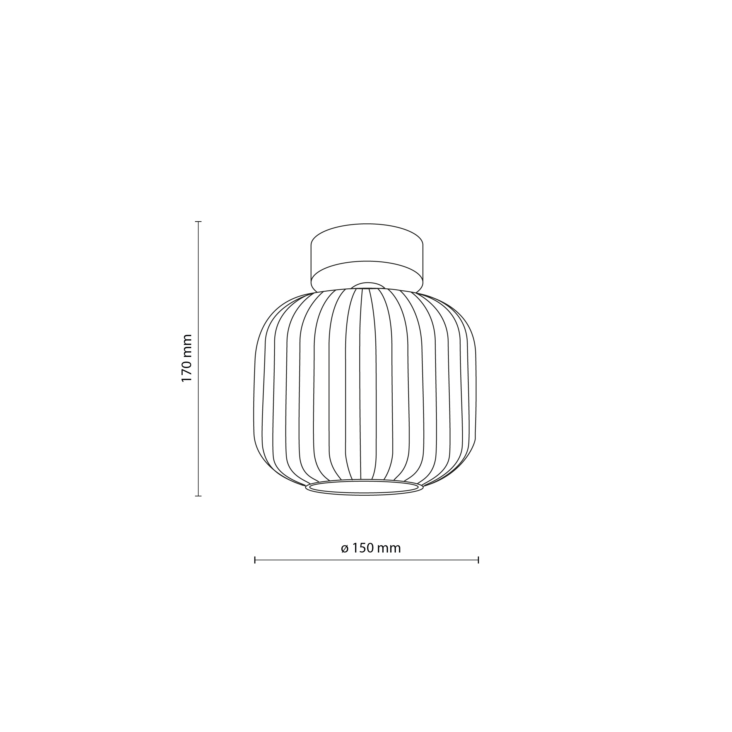 SALVIA ceiling light – brown, E14, compact accent - Image 7