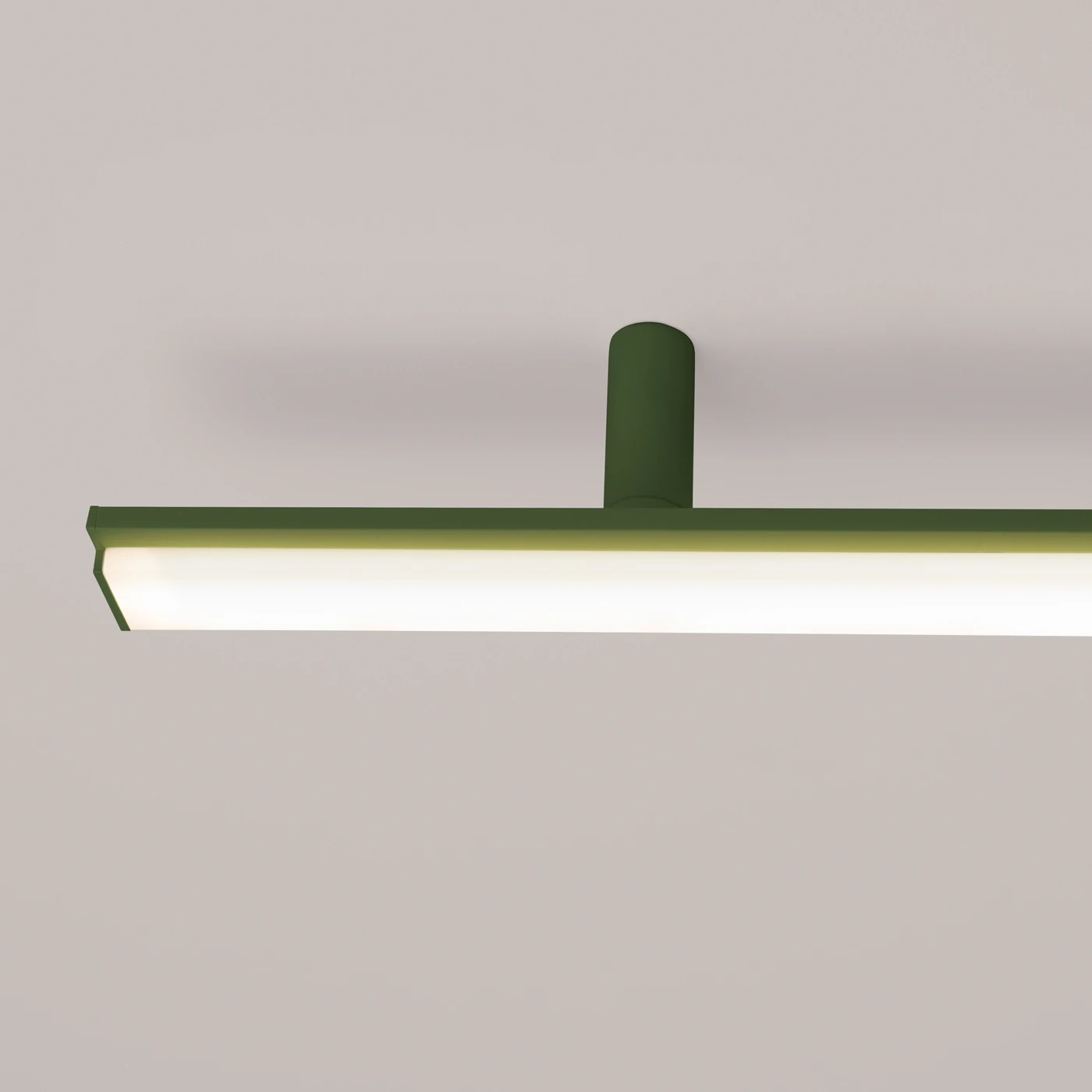 Ceiling lamp 181 cm – linear, olive green, CRI93